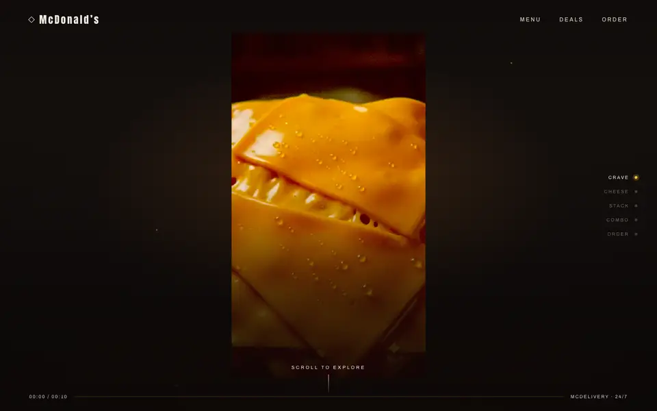 McDonald’s — Crave It website