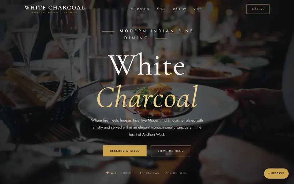 White Charcoal website